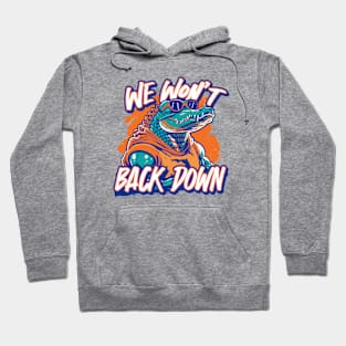 Retro We Won't Back Down // Blue and Orange Gator Gameday B Hoodie